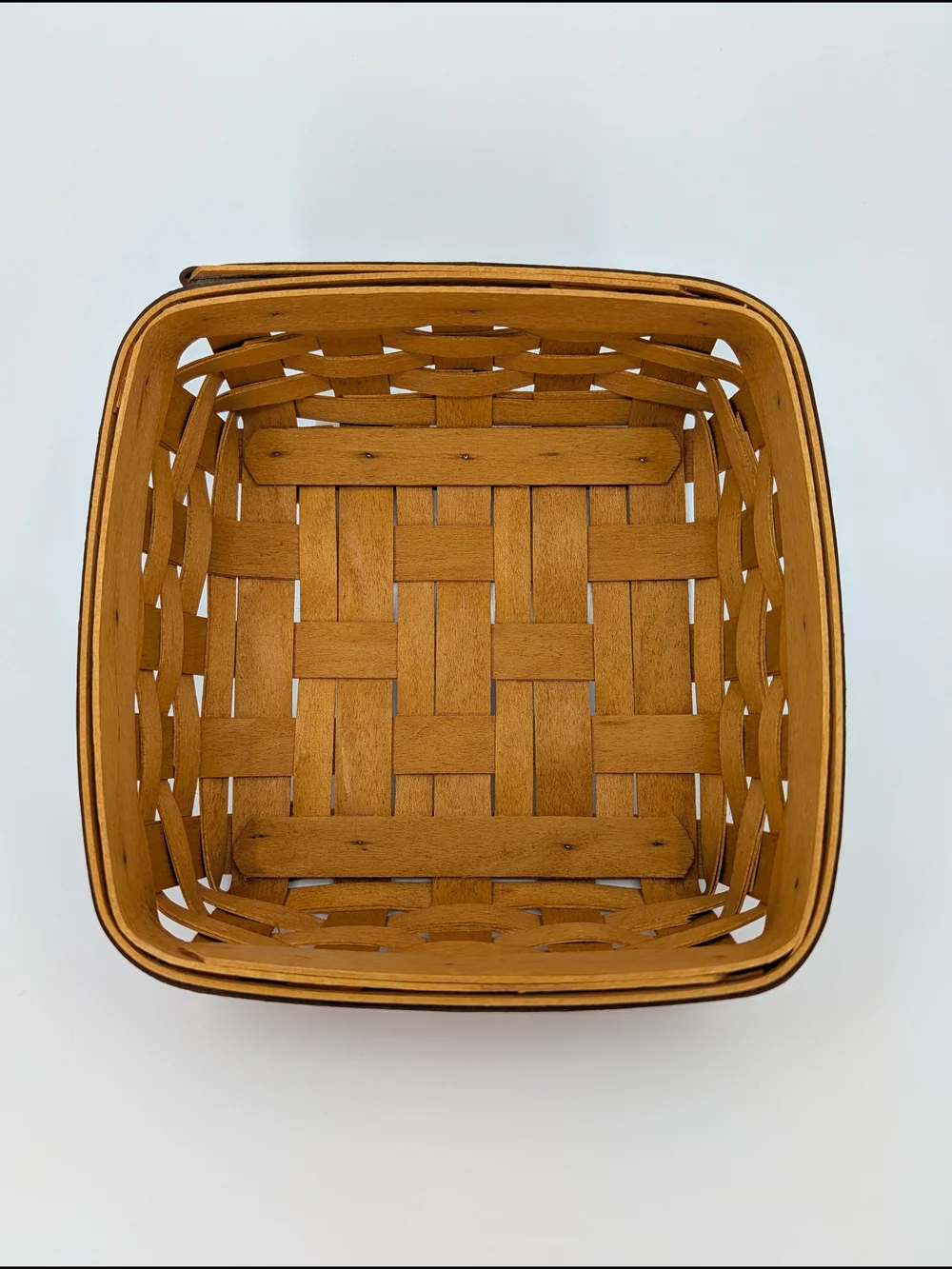 Longaberger 2001 Father's Day Tic-Tac-Toe Basket/Lid/Protector/Game Pieces XO